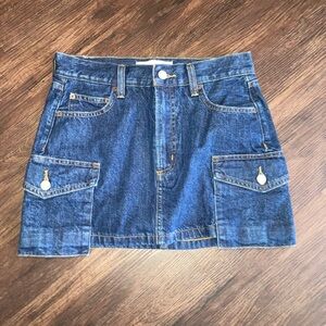 Aritzia Denim forum Mini Skirt size 2